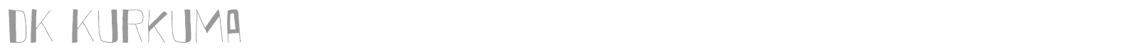 DK Kurkuma font preview